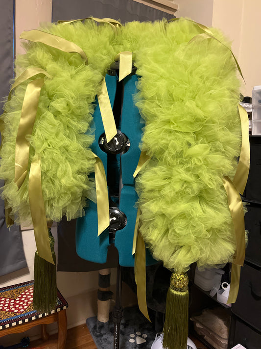 Lime Green Tulle Boa - Made to Order