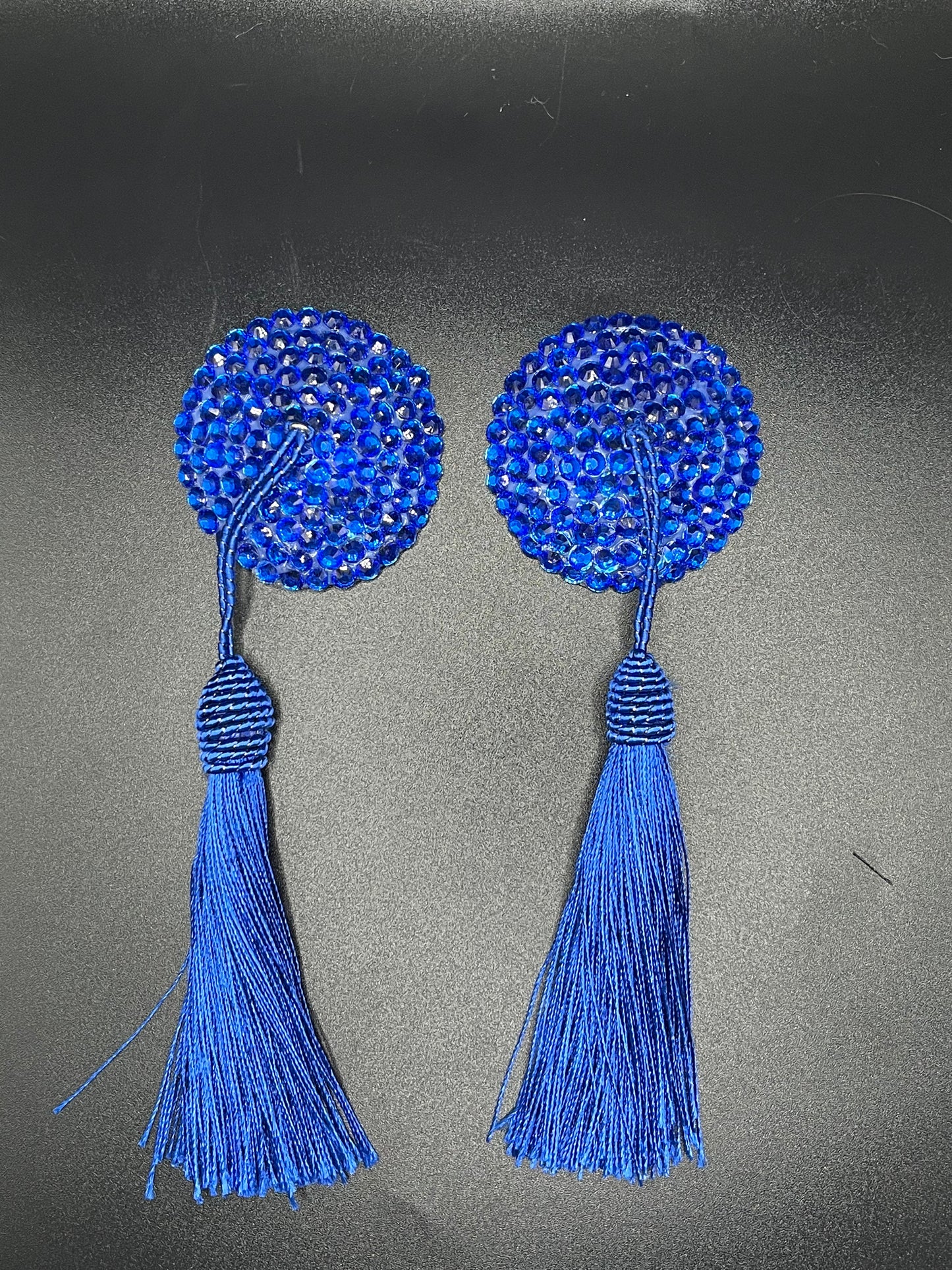 Blue Pasties with Blue Tassels