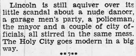 Lincoln’s Nude Dance Scandal of&nbsp;1935